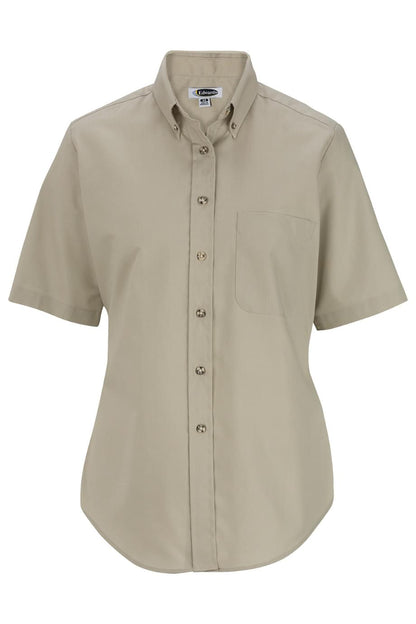 Easy Care Poplin Short Sleeve Ladies Shirt - 5230