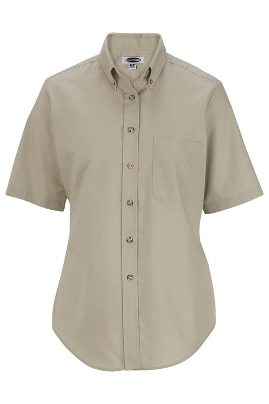 Easy Care Poplin Short Sleeve Ladies Shirt - 5230