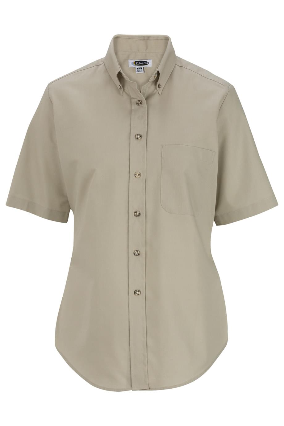 Easy Care Poplin Short Sleeve Ladies Shirt