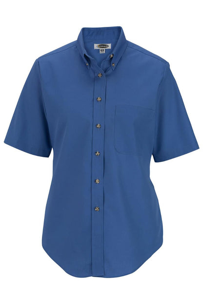 Easy Care Poplin Short Sleeve Ladies Shirt - 5230