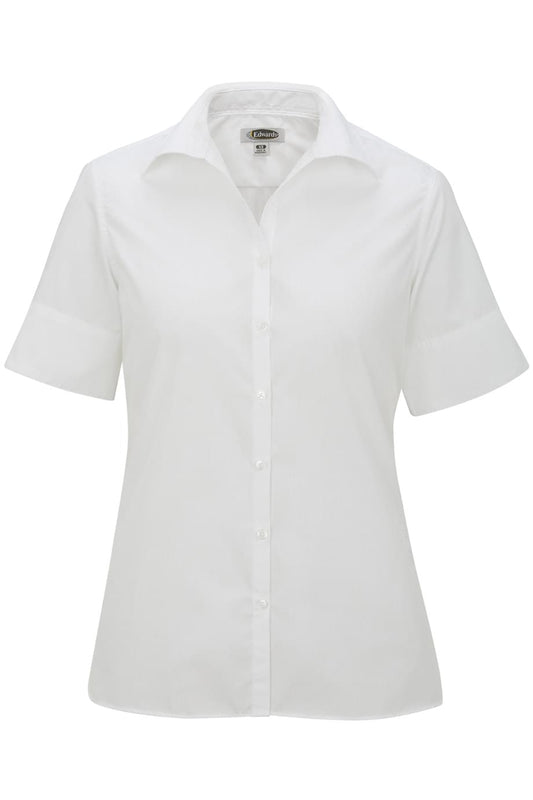 Lightweight Poplin Short Sleeve Ladies Shirt - 5245