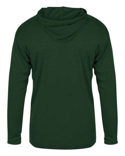 Badger Youth B-Core Long Sleeve Hooded T-Shirt - 2105