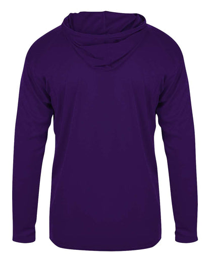 Badger Youth B-Core Long Sleeve Hooded T-Shirt - 2105
