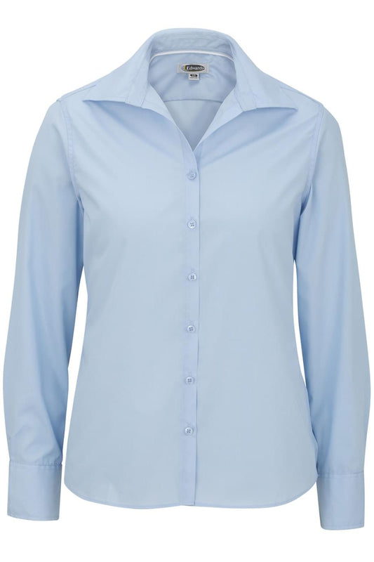 Lightweight Poplin Long Sleeve Ladies Shirt