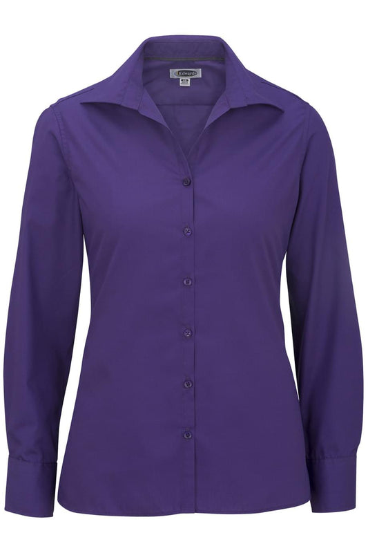 Lightweight Poplin Long Sleeve Ladies Shirt - 5295