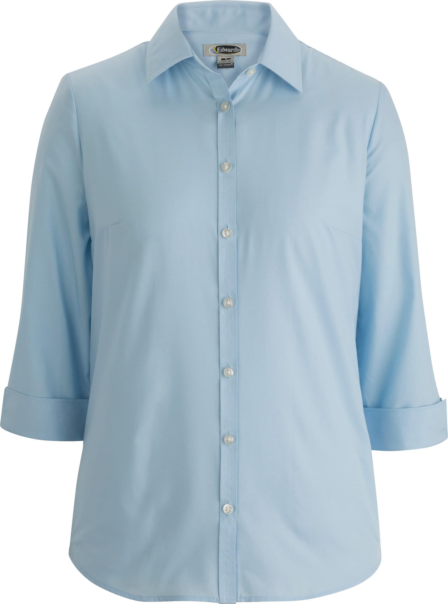 Essential Broadcloth Three Quarter Sleeve Ladies Shirt - 5355