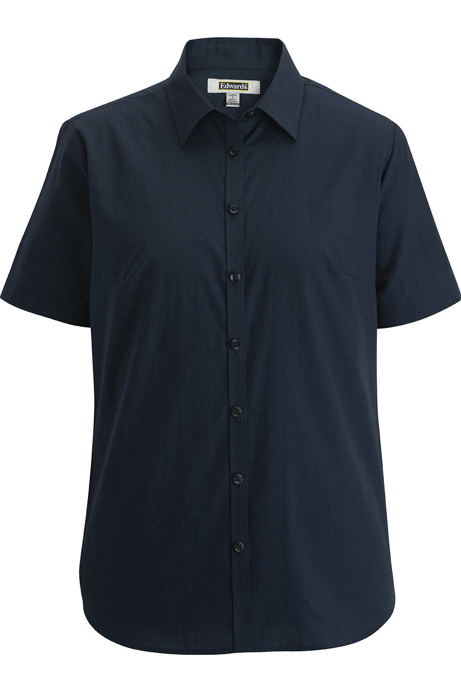 Essential Broadcloth Short Sleeve Ladies Shirt