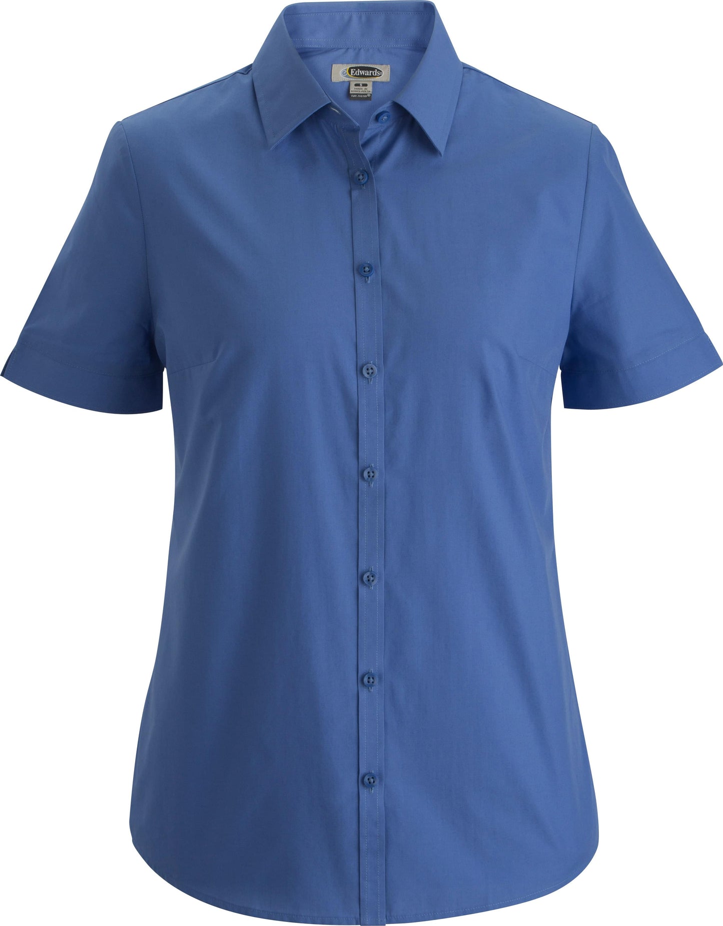 Essential Broadcloth Short Sleeve Ladies Shirt