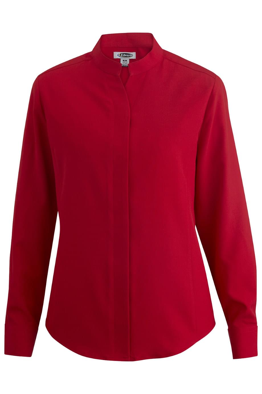 Ladies Stand-Up Collar Shirt - 5398