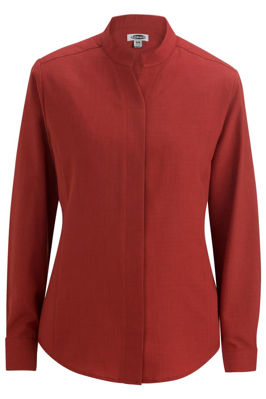 Ladies Stand-Up Collar Shirt - 5398