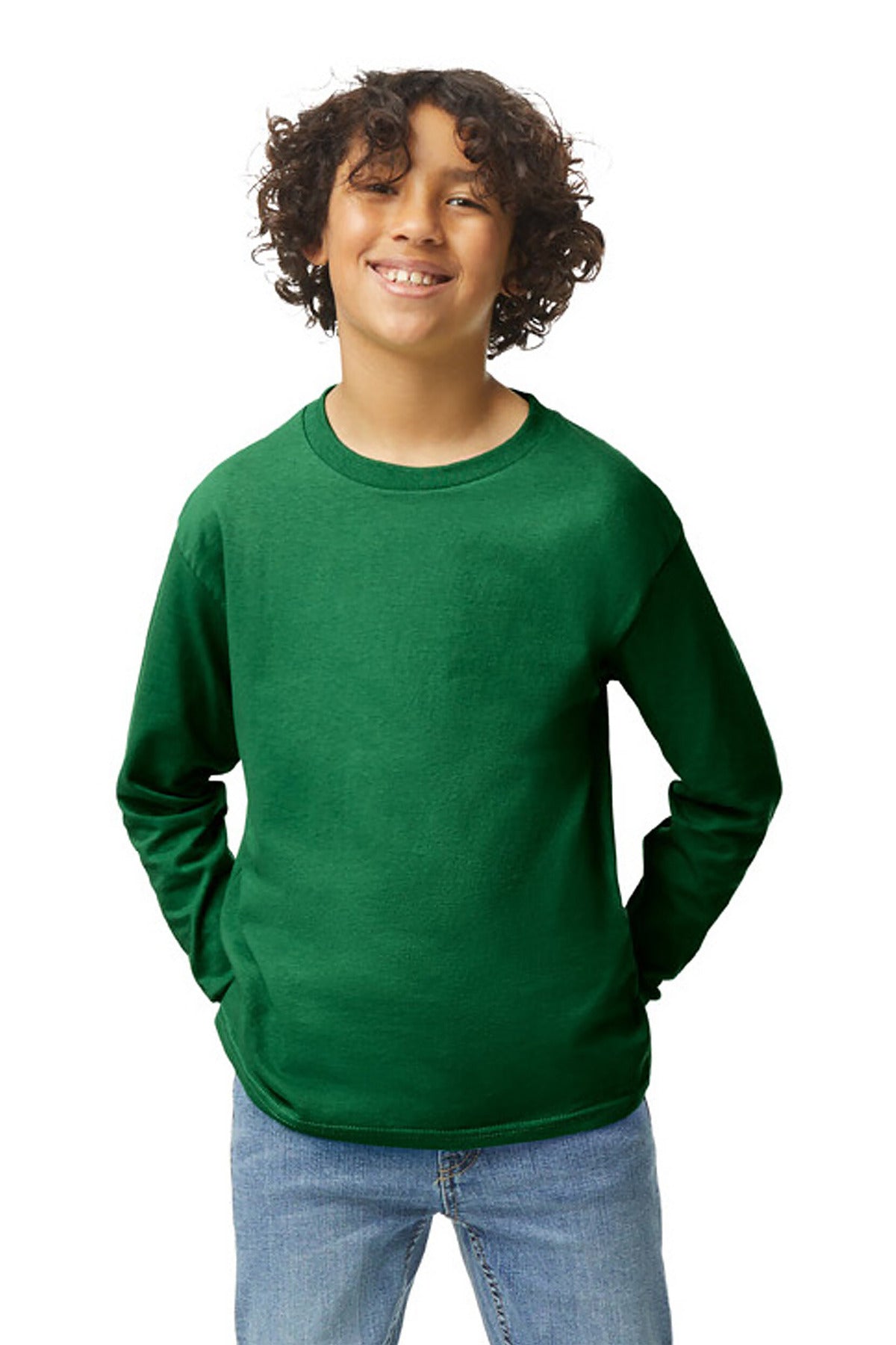 Gildan? Youth Heavy Cotton? 100% Cotton Long Sleeve T-S