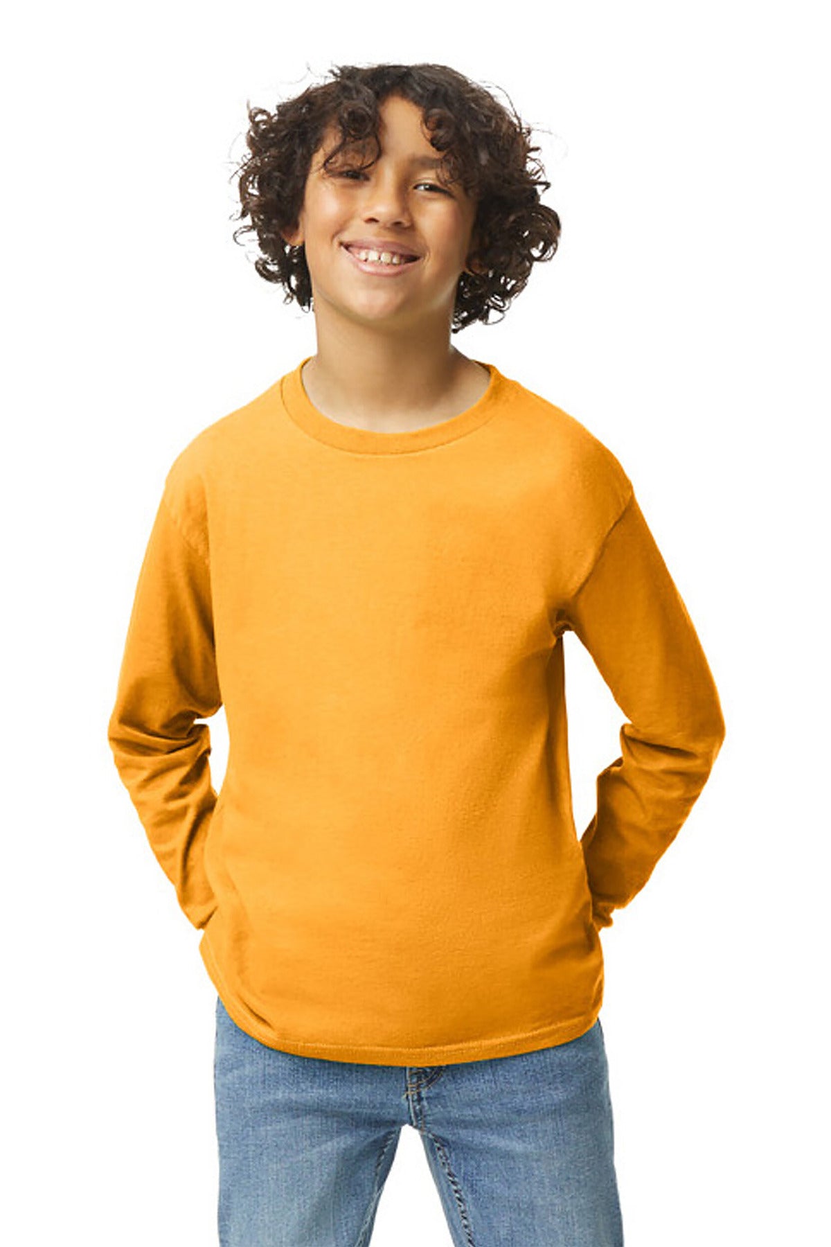 Gildan? Youth Heavy Cotton? 100% Cotton Long Sleeve T-S