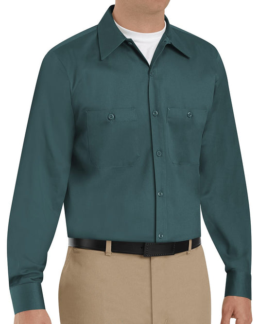 Red Kap Cotton Long Sleeve Uniform Shirt - Tall Sizes - SC30T