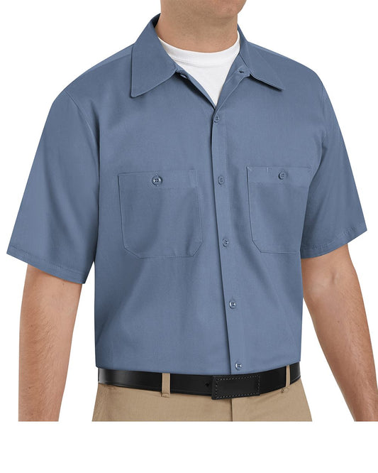 Red Kap Cotton Short Sleeve Uniform Shirt - Tall Sizes - SC40T