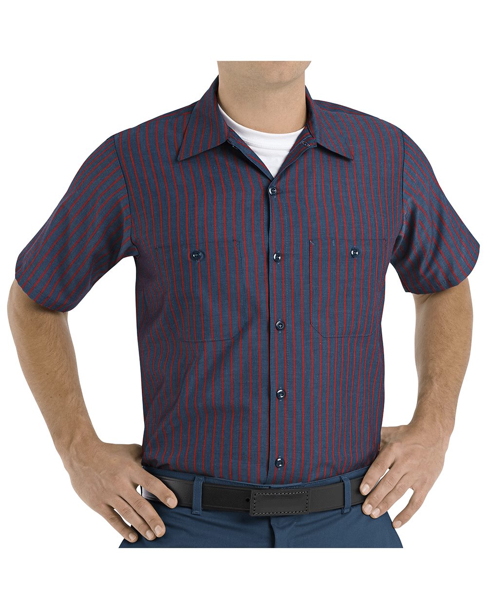 Red Kap Industrial Short Sleeve Work Shirt - Tall Sizes - SP24T