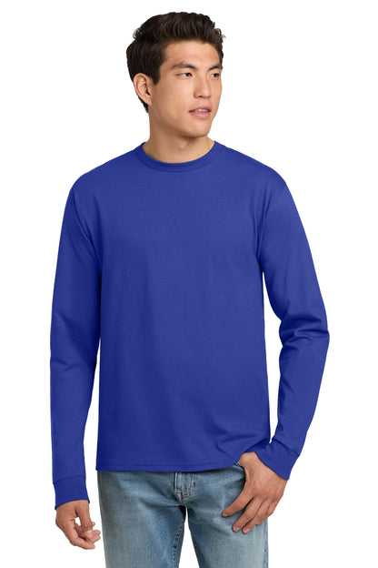 Hanes? - Authentic 100% Cotton Long Sleeve T-Shirt.  55