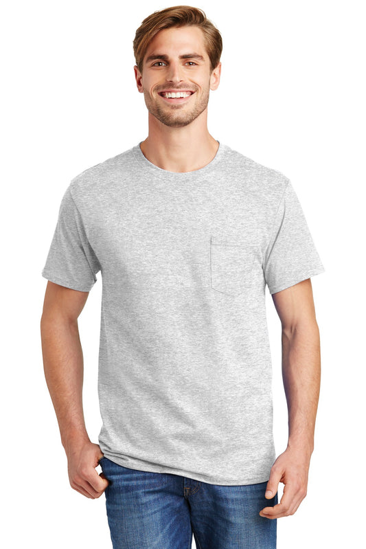 Hanes? - Authentic 100%  Cotton T-Shirt with Pocket.  5