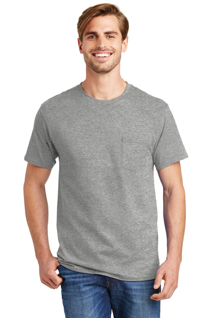 Hanes? - Authentic 100%  Cotton T-Shirt with Pocket.  5