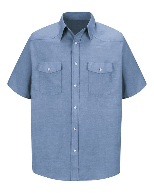 Red Kap Deluxe Western Style Short Sleeve Shirt - Tall Sizes - SC24T