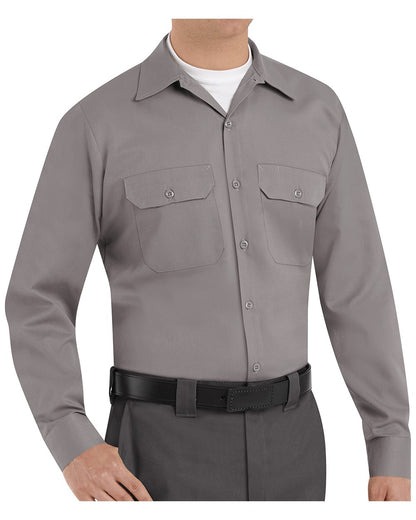 Red Kap Utility Long Sleeve Work Shirt - Tall Sizes - ST52T