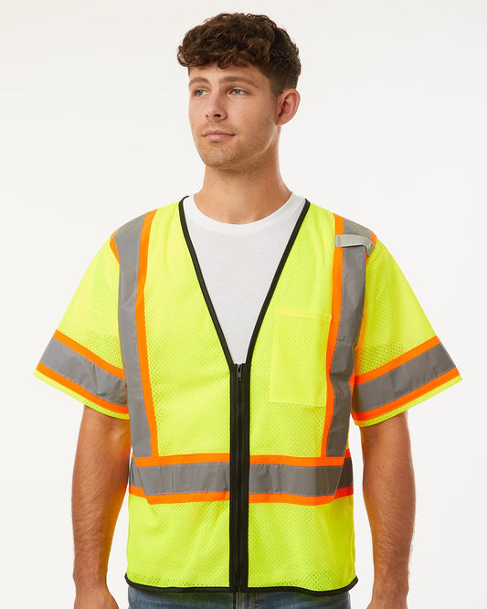 Kishigo Class 3 Mesh Zippered Vest - 1565-1566