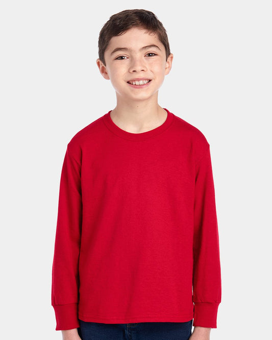 JERZEES Dri-Power® Youth Long Sleeve 50/50 T-Shirt - 29BLR