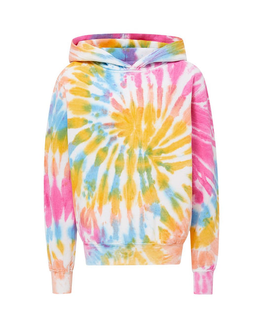 MV Sport Youth Classic Fleece Tie-Dyed Hooded Sweatshirt - 128Y