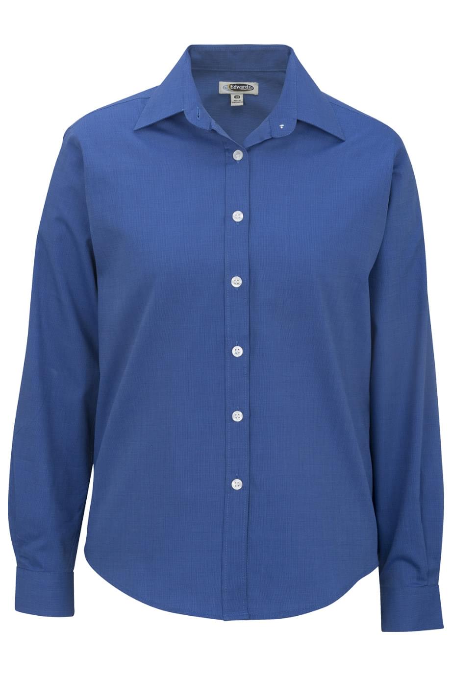 Pinpoint Oxford Long Sleeve Ladies Shirt - 5975