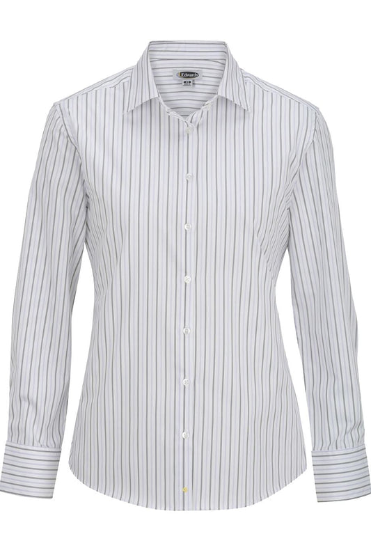 Womens Long Sleeve Patterned Dress Shirt - 5983
