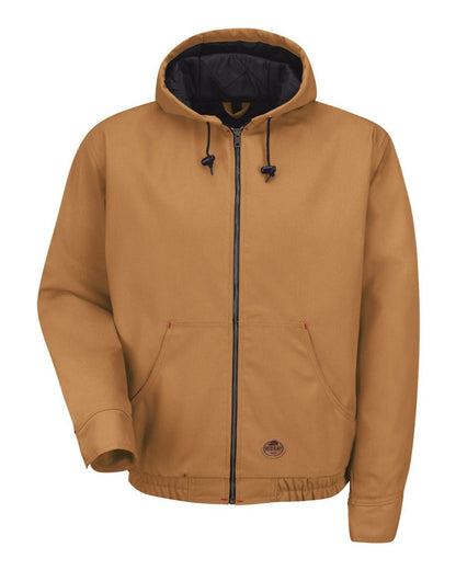 Red Kap Blended Duck Zip-Front Hooded Jacket - JD20