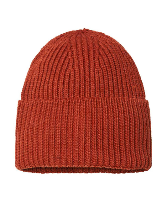 Atlantis Headwear Sustainable Chunky Rib Cuffed Beanie - OAK