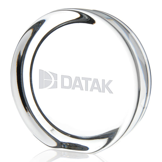 MARIO CIONI Round Paperweight with Flat Edge-35270