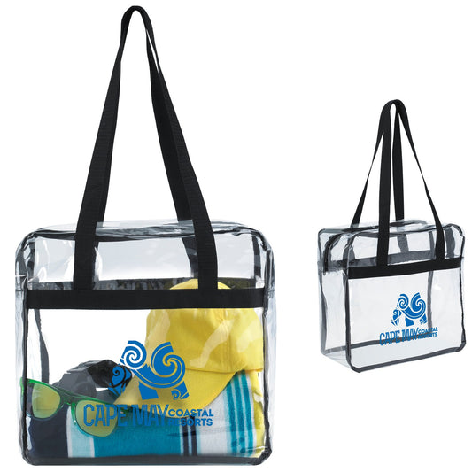 Good Value Clear Zippered Tote-15762