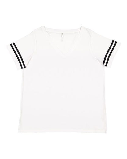 Women's Curvy Collection Vintage Football T-Shirt