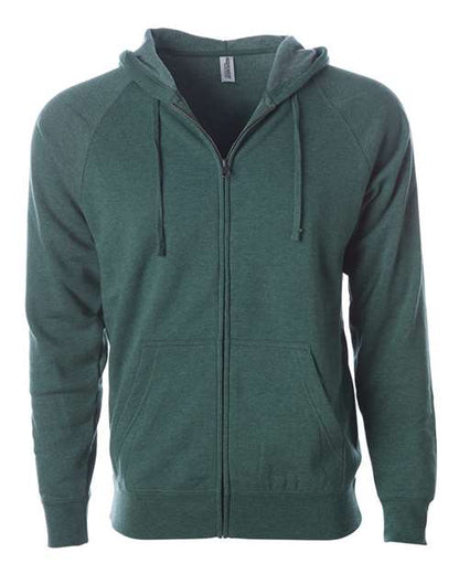 Unisex Special Blend Raglan Full-Zip Hooded Sweatshirt