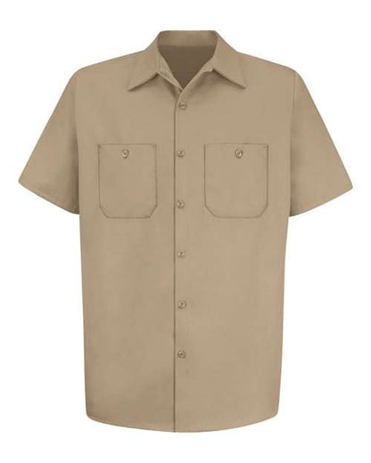 Men's Tall Cotton Short Sleeve Uniform Shirt
