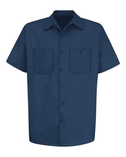 Men's Tall Cotton Short Sleeve Uniform Shirt