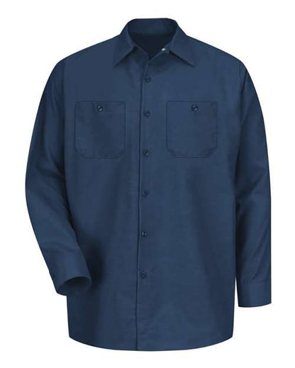 Men's Tall Industrial Long Sleeve Work Shirt
