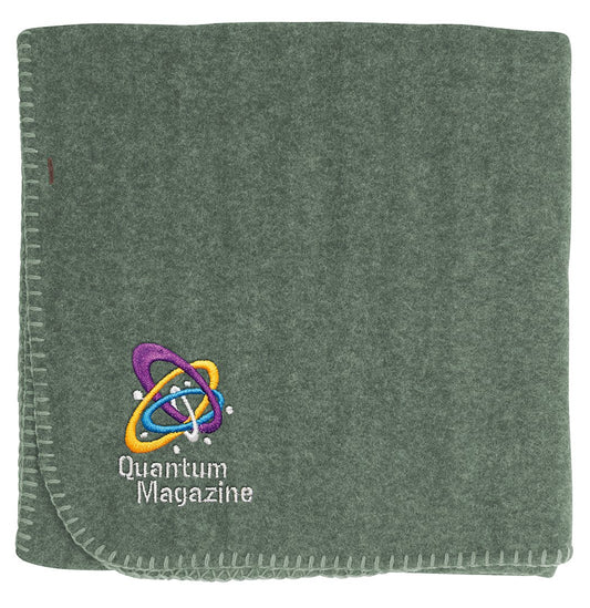 Heathered Shawl Blanket with Button-26255