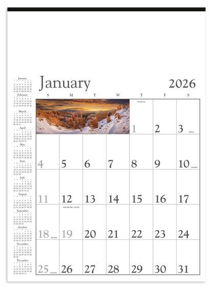 Triumph Calendars Decorator Memo White Calendar-6107
