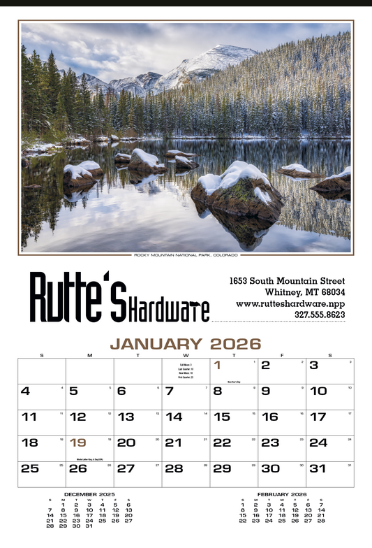 HotLine Products Our Beautiful America Executive Calendar-611