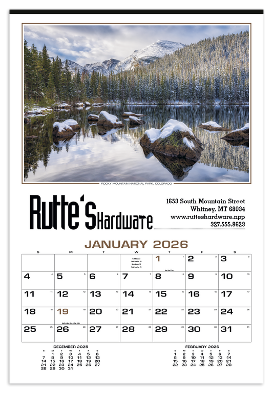 HotLine Products Our Beautiful America Executive Calendar-611