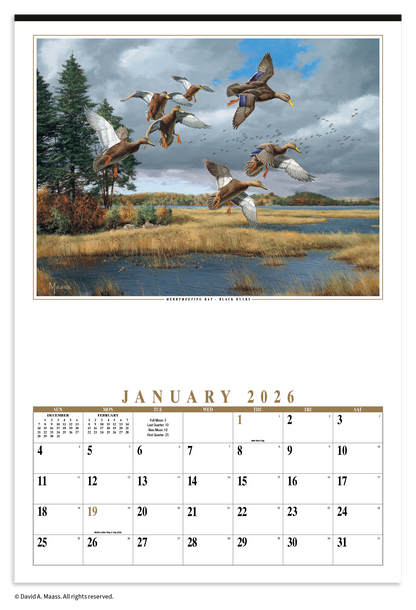 HotLine Products Maass Wildfowl Executive Calendar-614