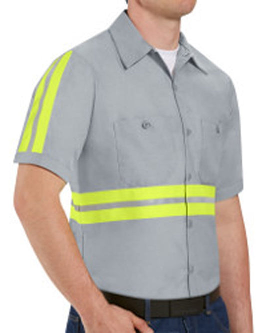 Red Kap Enhanced Visibility Industrial Work Shirt - Tall Sizes - SP24ET