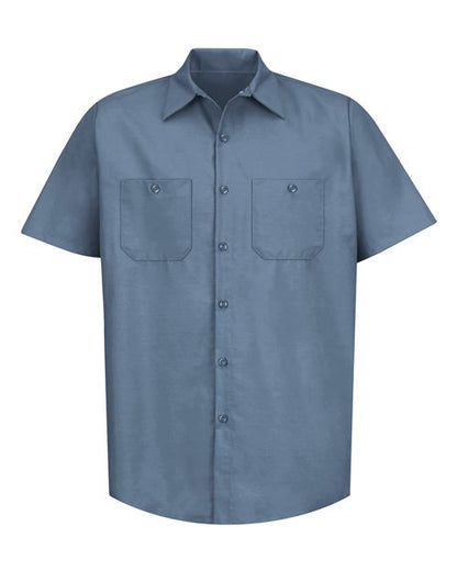 Men's Tall Industrial Short Sleeve Work Shirt