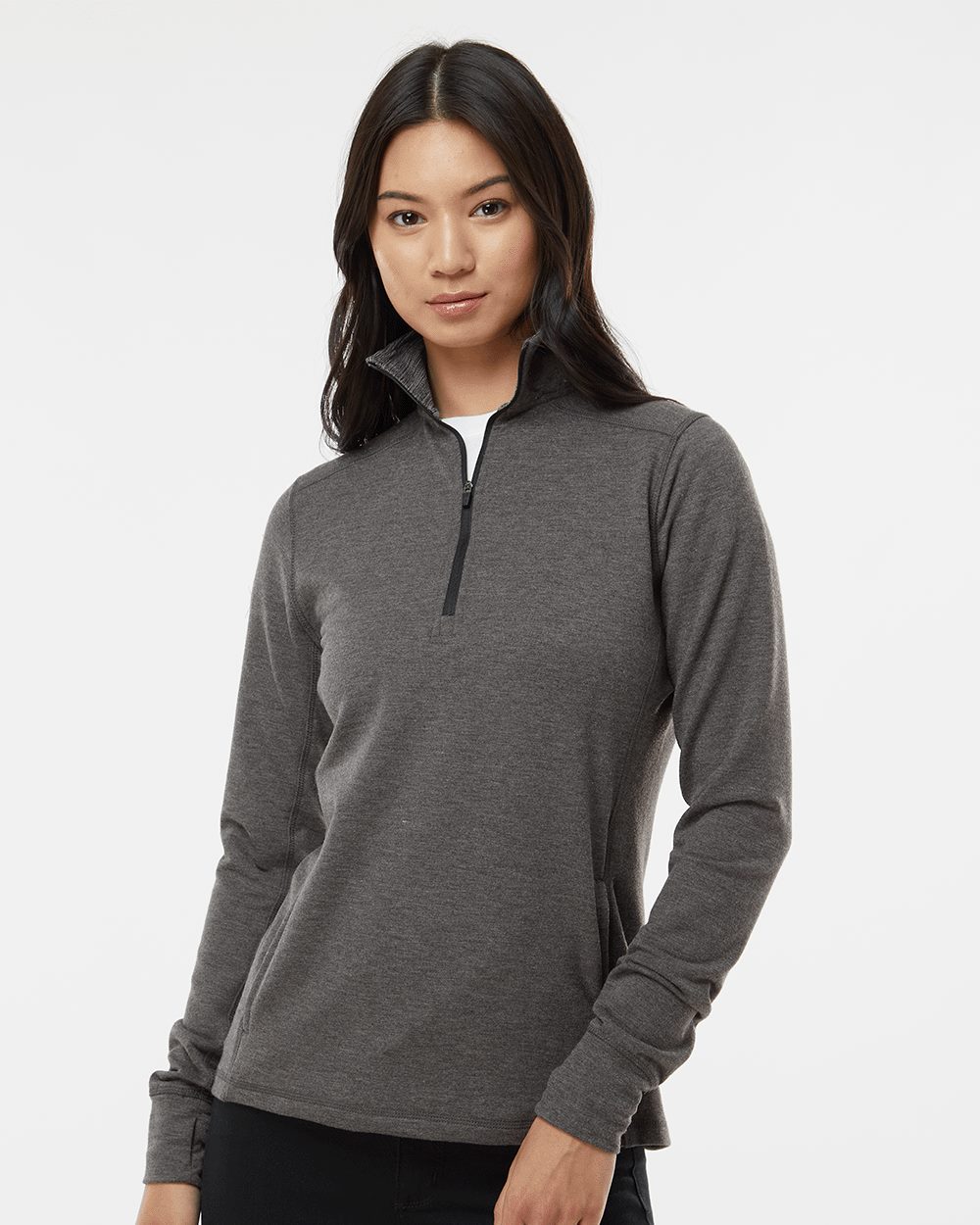 J. America Women’s Omega Stretch Quarter-Zip Pullover - 8433