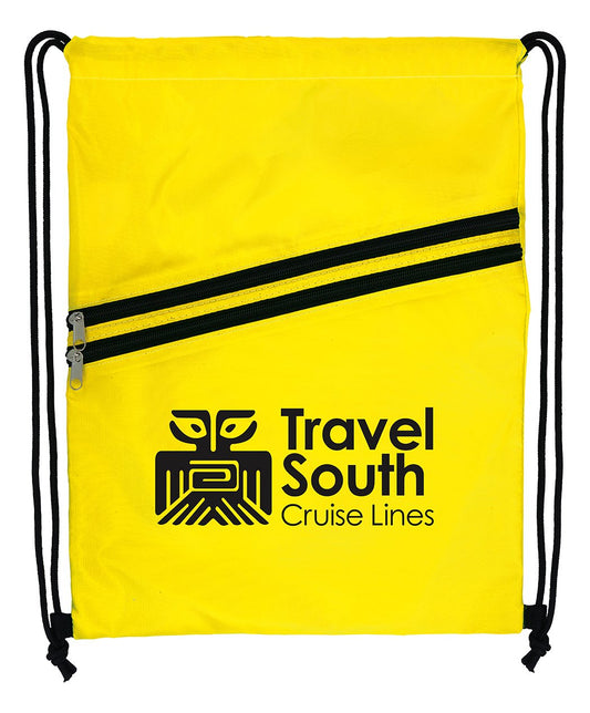 Good Value Neon MultiZippered Drawstring Backpack-16195