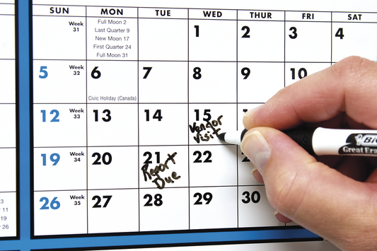 Triumph Calendars SpanAYear Laminated with Marker Calendar-6200