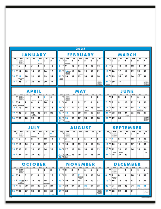 Triumph Calendars SpanAYear NonLaminated Calendar-6201