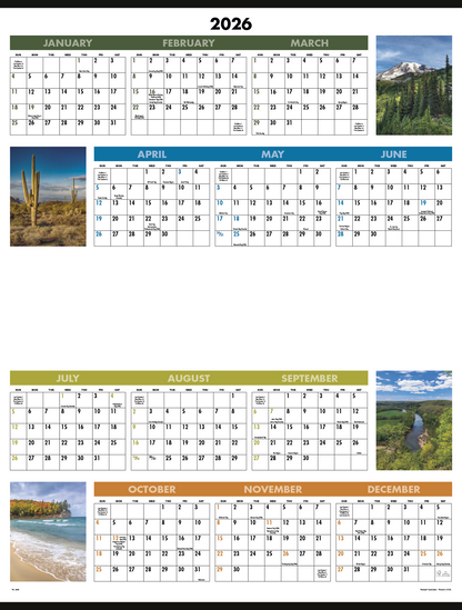 Triumph Calendars Scenic SpanAYear Calendar-6205